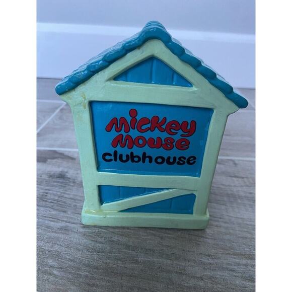 Vintage Mickey Mouse Club House Coin Bank Without Stopper - Picture 3 of 7